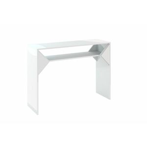 RAFLE konzolasztal, 110x35x80, fehér fényű kép