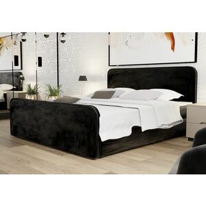 NIKO boxspring kárpitozott ágy, 120x200, opera black kép