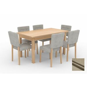 LOPOS 2 étkezőasztal szett, arany kraft tölgy/kronos 27102 kép