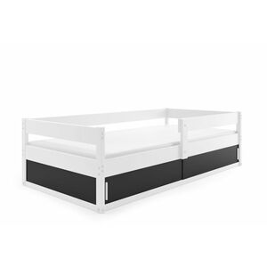 POGO gyerekágy + matrac, 80x160, fehér/fekete kép