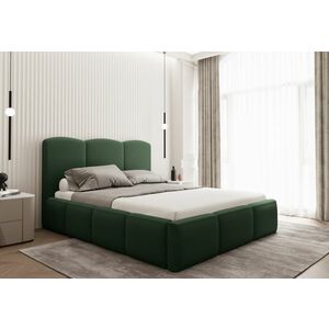 KIARA kárpitozott ágy, 140x200, velvet opera green kép