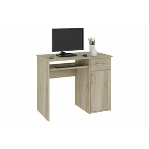 SPIN íróasztal, 90x74x50, magasfényű fehér kép