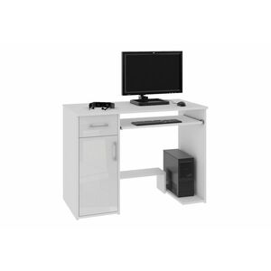 LAY íróasztal, 90x74x50, magasfényű fehér kép
