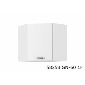 EPSILON 58x58 GN-60 1F felső sarok konyhaszekrény, 58, 5/58, 5x60x31, fehér kép