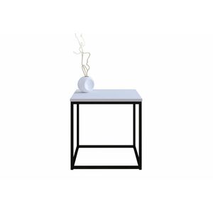 RABAT II dohányzóasztal, 60x45x60, magasfényű fehér kép