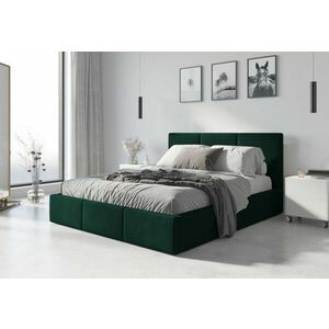 NICKY kárpitozott ágy, 140x200, zöld kép
