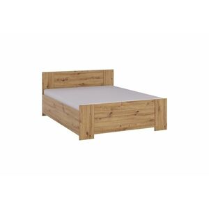 BONY francia ágy + ágyrács + hub matrac 14 cm, 160x200, tölgy artisan kép
