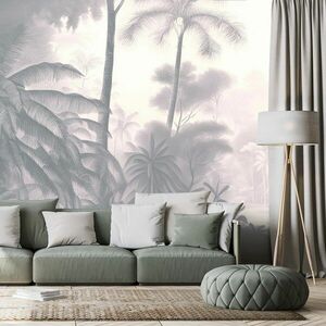 Öntapadó tapéta enyhe trópusi pálmafák kép