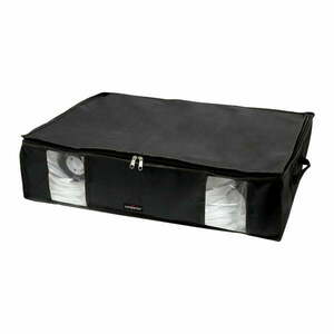 XXL Black Edition 3D fekete ágy alatti ruhatároló doboz, 145 l - Compactor kép