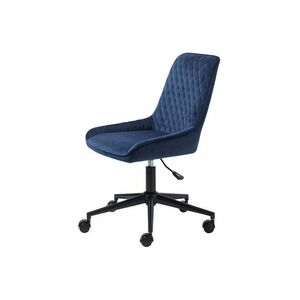 Design irodai szék Dana kék bársony kép