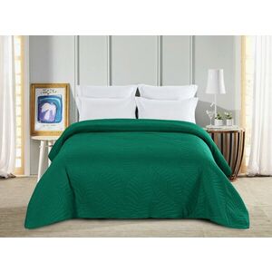 LEAVES zöld ágytakaró mintával Méret: 220 x 240 cm kép