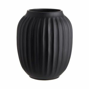 LIV kerámia váza, fekete 20 cm kép