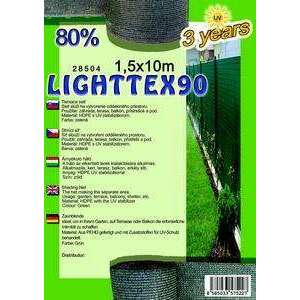 Árnyékoló háló Lighttex 1.5x10m zöld 80% 28504 kép