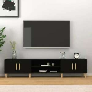 vidaXL fekete szerelt fa TV-szekrény 180 x 31, 5 x 40 cm kép