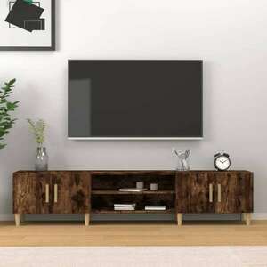 vidaXL füstös tölgyszínű szerelt fa TV-szekrény 180x31, 5x40 cm kép