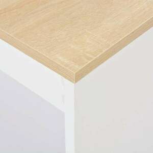 Fehér bárasztal polccal 110 x 50 x 103 cm kép