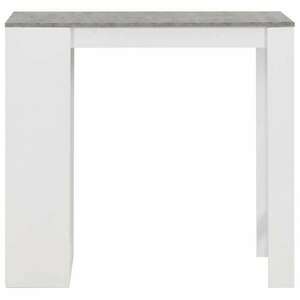 Fehér bárasztal polccal 110 x 50 x 103 cm kép