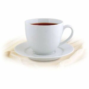 Rotberg Basic fehér 38cl 4db-os porcelán teás csésze+alj szett kép
