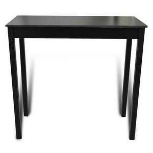 Fekete mdf bárasztal 115 x 55 x 107 cm kép
