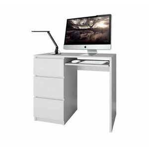 Íróasztal / számítógép asztal - Holzmeister - 98 cm - fehér kép
