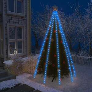 Karácsonyfa-fényháló 400 kék led-del 400 cm kép