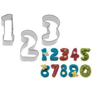 Westmark 35382280 sütemény kiszúró, számok formájú, 2, 5 cm kép