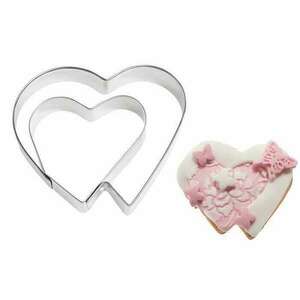Westmark 36562291 sütemény kiszúró, dupla szív formájú, 6, 5 cm kép