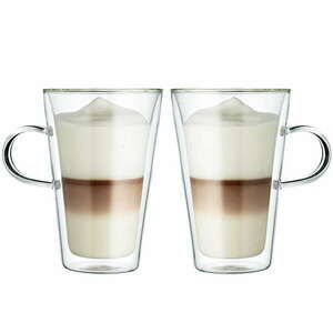 2 csésze dupla falú készlet Quasar & Co.®, 400 ml, hőálló, egyene... kép