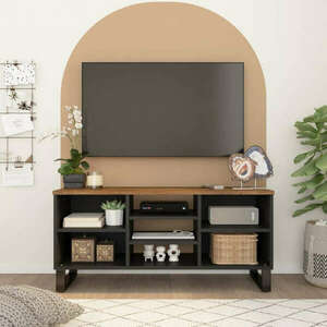 vidaXL tömör mangó- és szerelt fa TV-szekrény 100 x 33 x 46 cm kép