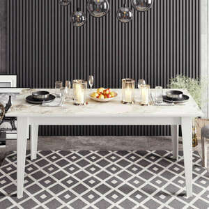 Polka Étkezőasztal Fehér kép