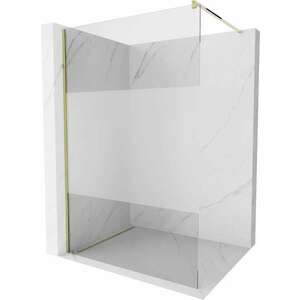 Mexen Kioto Walk-In Zuhanyfal 140 x 200 cm, átlátszó üveg/ szaté... kép