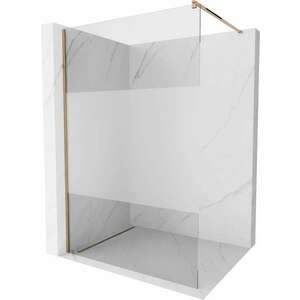 Mexen Kioto Walk-In Zuhanyfal 130 x 200 cm, átlátszó üveg/ szaté... kép