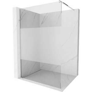 Mexen Kioto Walk-In Zuhanyfal 120 x 200 cm, átlátszó üveg/ szaté... kép