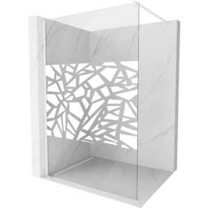 Mexen Kioto Walk-In Zuhanyfal 120 x 200 cm, átlátszó üveg/fehér... kép