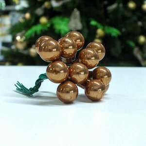 Mini karácsonyfadísz pick bronz 1csokor kép