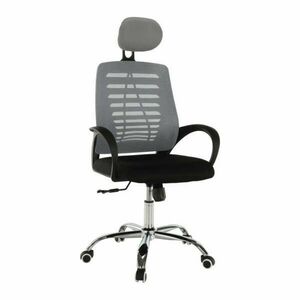Irodai szék, szürke/fekete, ELMAS kép