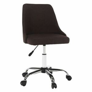 Irodai szék, barna/króm, EDIZ kép