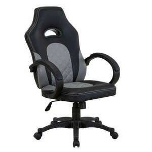 Irodai szék, műbőr fekete/szürke, NELSON NEW kép