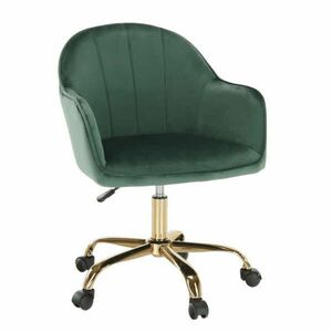irodai szék, zöld Velvet szövet/arany, EROL kép