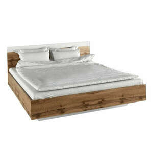 Dupla ágy, 180x200, tölgy wotan/fehér, GABRIELA kép
