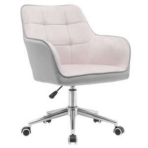 Irodai szék, Velvet szövet rózsaszín/szürke, FELTON NEW kép