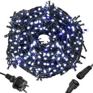 Karácsonyfa világítás telepítése, 25, 5 méter, 300 LED vakuval, kék kép