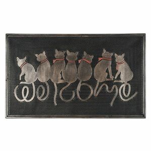 BO-MA Trading Ülő macskák kültéri lábtörlő, 45 x 75 cm kép