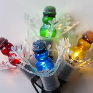 Astra LED mini hóember fényfüzér színes, 20 izzó kép