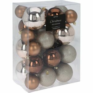 Fawless karácsonyi dísz készlet 26 db, barna kép