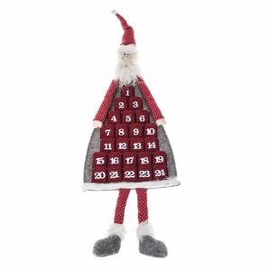 Santa felakasztható adventi naptár, 110 cm kép