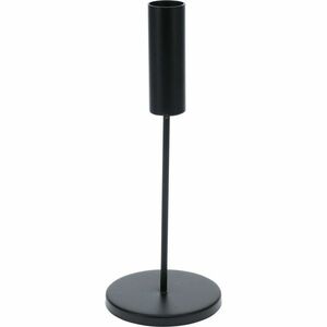 Minimalist fém gyertyatartó fekete, 8 x 20, 7 cm kép