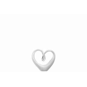 LEONARDO EMOZIONE szív alakú szobor 10cm fehér kép