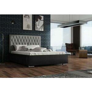 REBECA kárpitozott ágy + ágyrács, Siena04 gombbal/Dolaro08, 160x200 kép