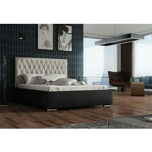 REBECA kárpitozott ágy + ágyrács + matrac, Siena06 gombbokkal / Dolaro08, 180x200 kép